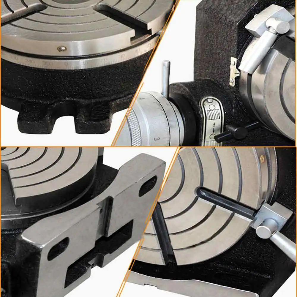 Free shiping HV6 diameter 150mm vertical and horizontal dual purpose milling machine horizontal vertical rotary table