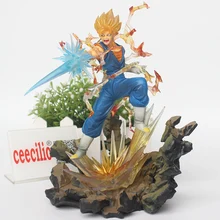 Anime Dragon Ball Z Vegetto Son Goku Vegeta Action Figure Dragonball Super Saiyan Figuras PVC Model Toys 23cm