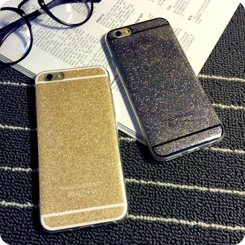 Для Apple iphone 6 s 5 5S Plus Case Bling Светя блеск Алмазный Симпатичные Цвета ТПУ Телефон