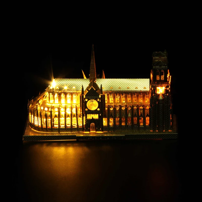

3D Puzzle Notre Dame De Paris Build Model for Adult/kids Kindergarten Educational Diy Toys Notre Dame Cathedral Building
