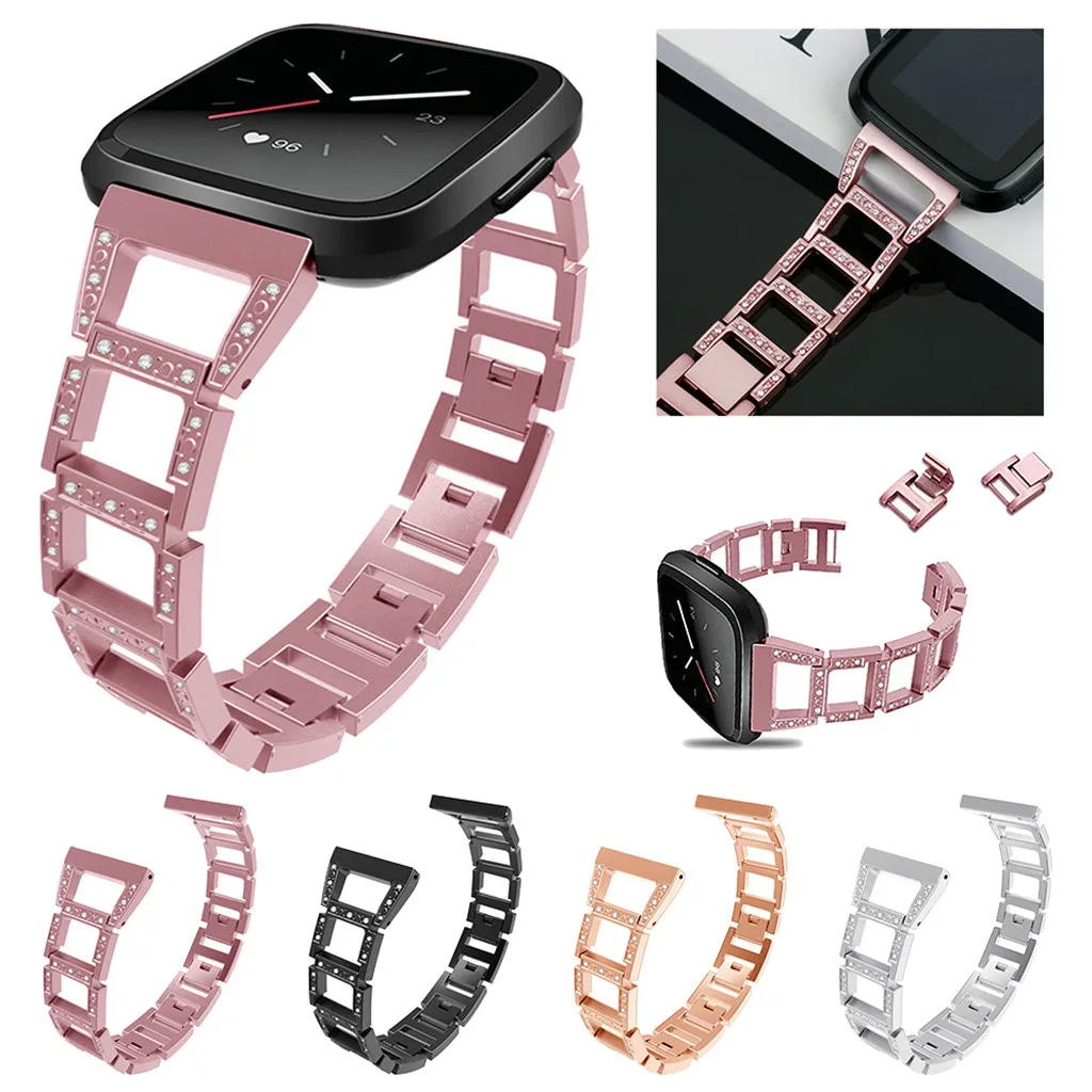 Роскошные тканевые Сменные аксессуары браслеты ремни для Fitbit Versa Lite