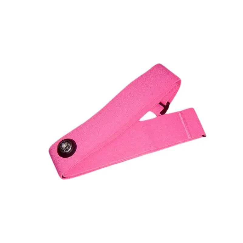 Высокое качество эластичный нагрудный ремень мягкий ремешок для Polar Спорт Бег монитор сердечного ритма для Bluetooth регулируемый - Цвет: Pink