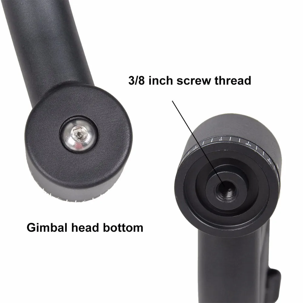 Профессиональный Алюминий Карданная головка штатива для тяжелых Telephoto Lens DSLR Камера 360 панорамная поворотная головка штатива до 10 кг