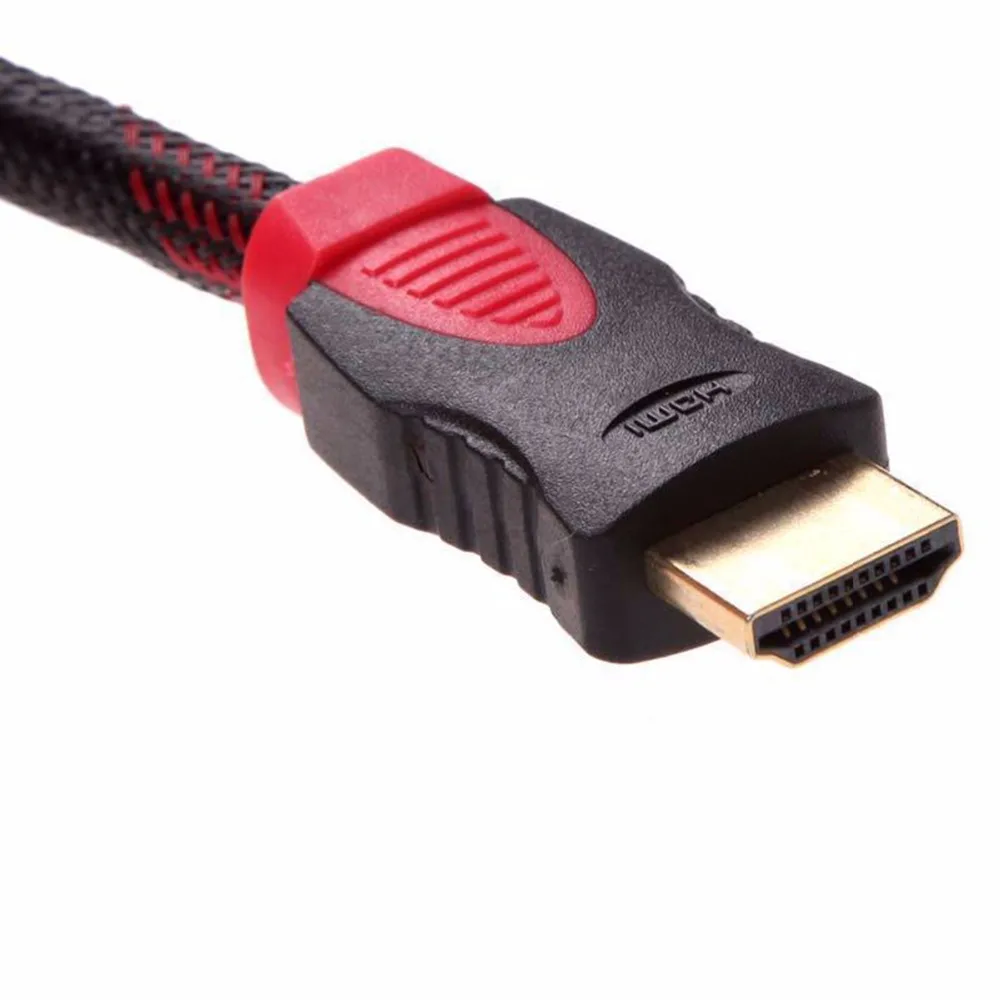 SOONHUA HDMI Мужской до 3 RCA Видео Аудио AV кабель 1,5 м красный черный оплетка чистая аудио кабель-адаптер для ТВ DVD телеприставка PS3 ноутбук