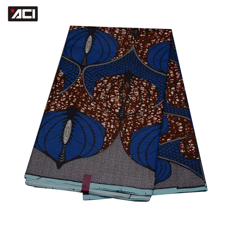 

ACI Beautiful African Wax Fabrics 6 Yards High Quality Ankara African Wax Print Fabric African fabric Hollandais Real Wax Prints