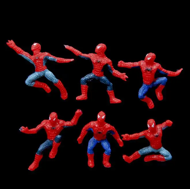 

6Pcs/Set Mini Spider-Man Figure Superhero Spiderman Spider Man PVC Action Figure Toys 5cm Great Gift 227
