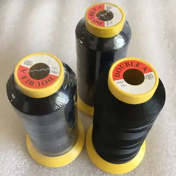 

Needle thread kit 50 rolls Black Polyester Hair Weaving Thread with gift 1 piece C curved needle