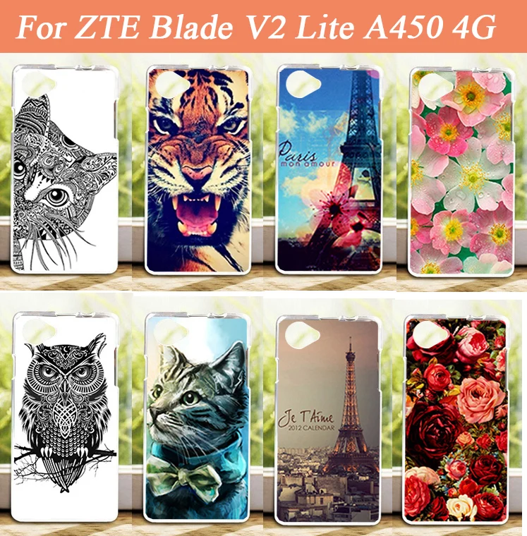 

For ZTE Blade V2 Lite A450 4G Phone Back Cover Colorful DIY Pattern Case Soft TPU Back Case For ZTE Blade V2 Lite Free Shipping