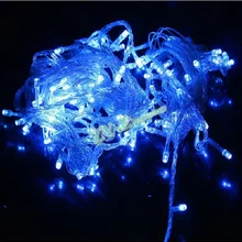 50 шт. Лидер продаж 300 LED 30 м свет шнура Рождество/Свадебные/вечерние украшения огни Освещение AC 110 В 220 В, водонепроницаемый, 9 Цвета