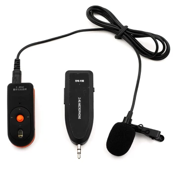 

OXLasers OX-304C 2.4G Lapel wireless Tie Clip microphone mobile phone microphone for conference and tour guide free shipping