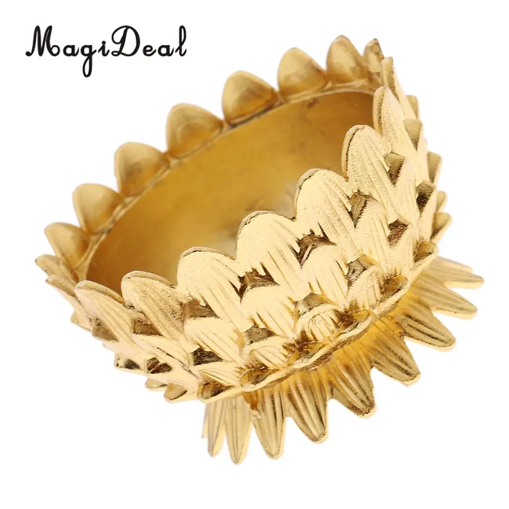 MagiDeal New Hot 1Pc Lotus Flower Shape Butter Lamp Candle Holder Tibetan Butter Brass Oil Lamp for Buddha Pray Craft Home Decor