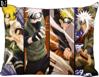 

Top Sale Japanese anime Naruto Pillowcase Custom Zippered Rectangle Pillow Cover Cases Size 50x75cm (Two sides) 1pcs custom