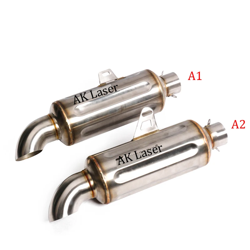 

38~51mm Motorcycle Exhaust Muffler Stainless Steel For Exhaust Escape Moto Tail Muffler Tip Pipe