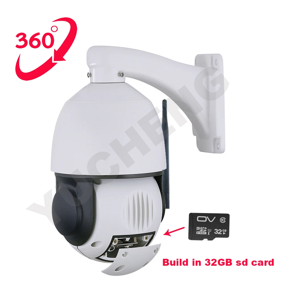 CVBS out SONY 335 Беспроводная 5MP 4MP 20x зум PTZ скорость купольная ip камера sd карта p2p