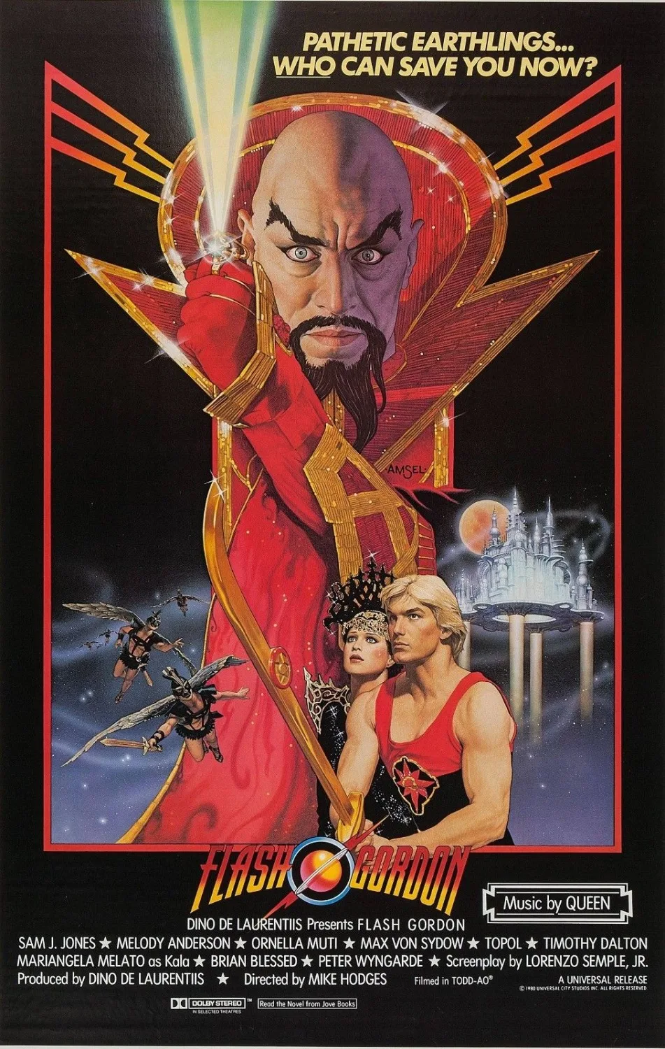 Flash Gordon постер фильма (1980) шёлк плакат декоративной живописи 24x36inch | Дом и сад