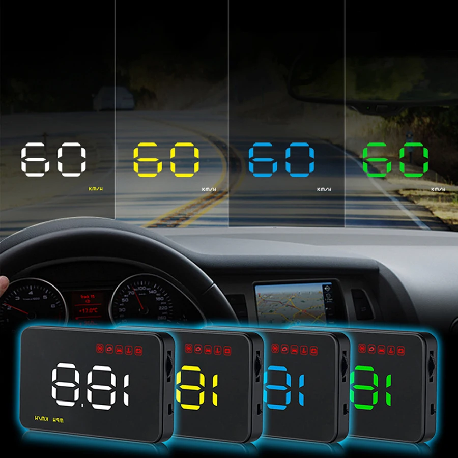 GEYIREN дисплей на лобовое стекло, Автомобильный дисплей, навигатор, Автомобильный дисплей, проектор, лобовое стекло, авто, электронный A100