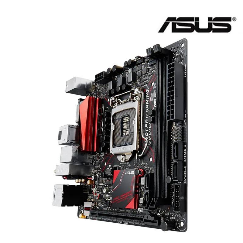 Asus B150I PRO GAMING/WiFi/AURA 1151 DDR4 RGB 17*17 мини материнская плата Б/у 90% новая