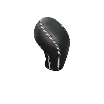 

LS AUTO black genuine nappa leather Gear stick shift knob cover For Buick Excelle MT case ppc car case on the gear shift lever