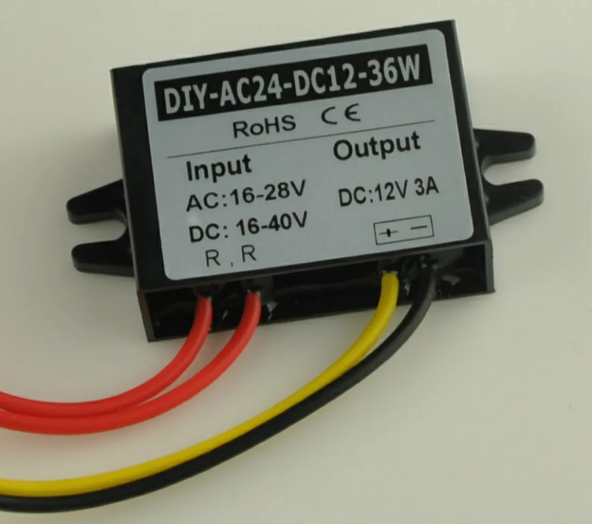 

Converter DC 24V 36V (16V-40V) AC(16-28V) to DC 12v 3A Buck step down CAR LED Waterproof