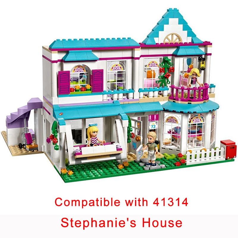 Friends Series Compatible Legoinglys 41314 Stephanie'S House With Plus Chili The Baby Rabbit Figure Building Block For Girl Gift baby-brick : image Friends Series Compatible Legoinglys 41314 Stephanie'S House With Plus Chili The Baby Rabbit Figure Building Block For Girl Gift baby-brick