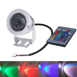 Цвет изменение foco светодиодный снаружи 10 Вт RGB Светодиодный прожектор проекта светильник 16 Цвета DC12V архитектурного освещения с удаленным