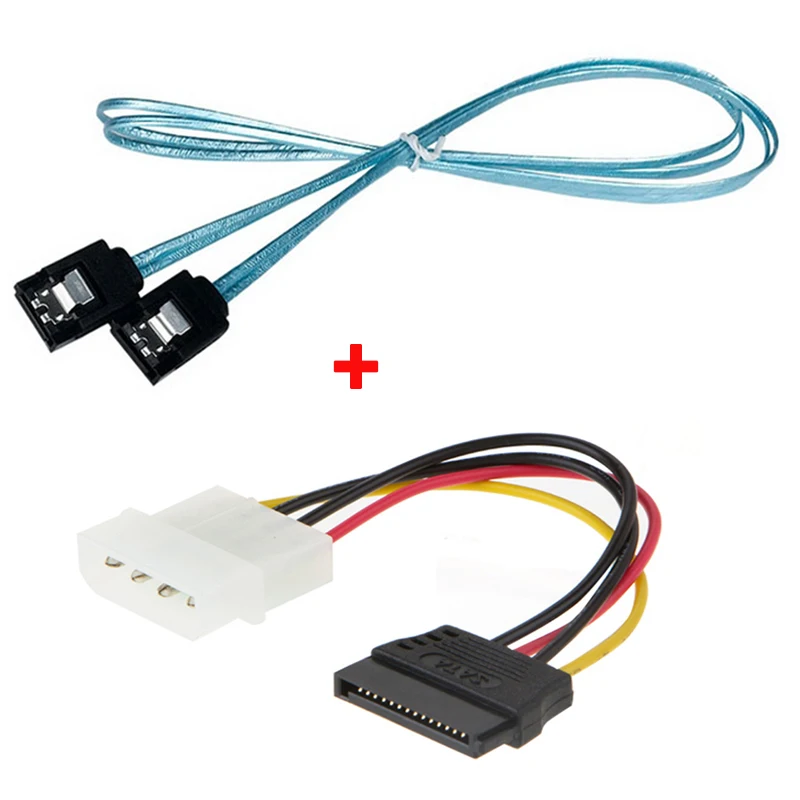 90cm Sata 3.0 Cable & Sata Power Cable 6gb/s Sata Iii Cable Flat Data