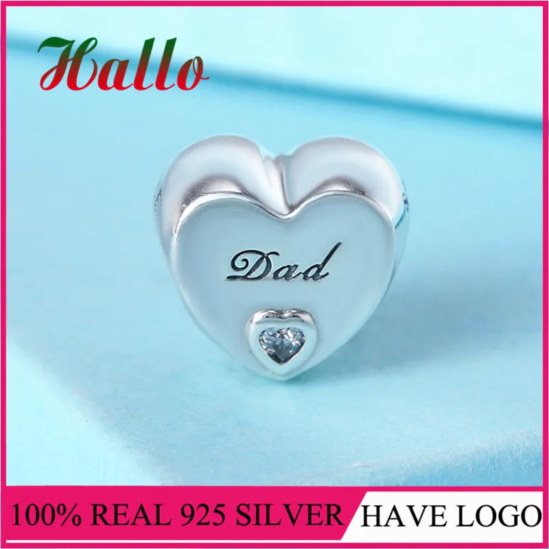 Christmas Dad's Love Charm Bead Fit bracelets silver 925 original charms for bracelet making fine jewelry |