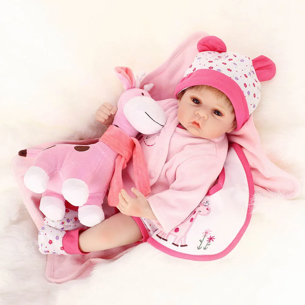 

50CM Soft Vinyl Reborn Doll Lifelike Newborn Girls Play House Baby Dolls for Kids Playmate Gifts BM88