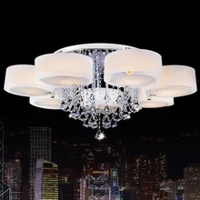 remote control crystal ceiling light modern led kitchen lamp for living room bedroom lights Lustre for Home Decor lighting