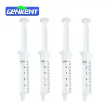 GENKENT 4 x 10ml Teeth Whitening Gels Bleaching Tooth Whitener Care Oral Hygiene With Carbamide Peroxide 35% Syringes