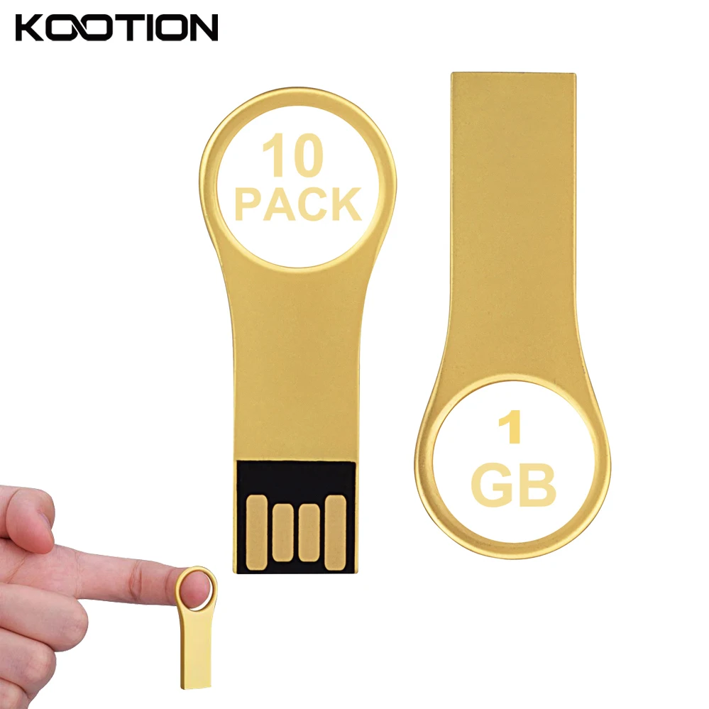 10pcs/lot Waterproof Micro USB 2.0 Flash Drive Pen Drives 1GB Mini Flash Deals Memory Stick Disk