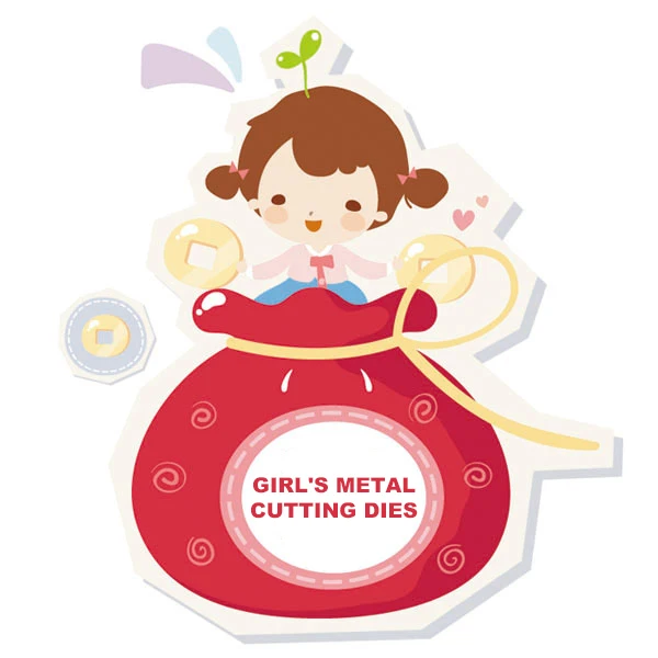 

Abooly Special linksGirl's metal Dies cutting decorative Scrapbooking Steel Craft Die Cut create Stamps Embossing paper Stencil