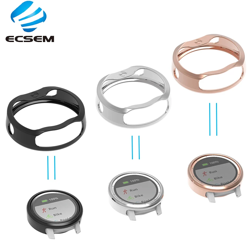 

ECSEM TPU protective case for Garmin vivoactive 3 music watch accessories Full-edge cover replacement case