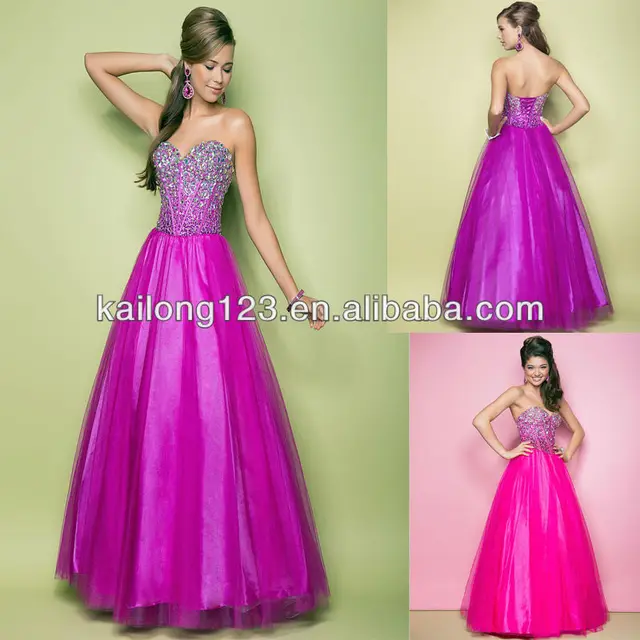 Magenta Ball Dresses