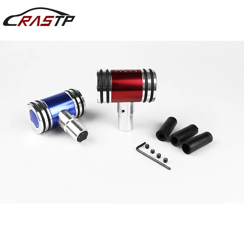 

RASTP-1Pcs New Push Rod Handspike Gear Shift Lever Knob Shifter Fit Manual Transmission With Logo RS-SFN039