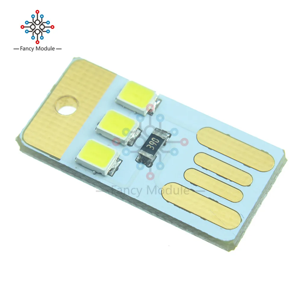 

USB LED Keychain Portable Power White board Pocket Card Lamp Bulb LED