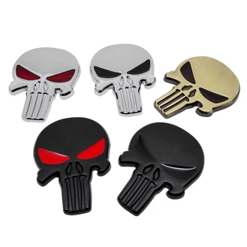 

Skull Sticker Side Emblem Car Auto Accessories Badge for Alfa Romeo Fiat Abarth Dodge Volkswagen MG Land Rover Vespa Benz W178