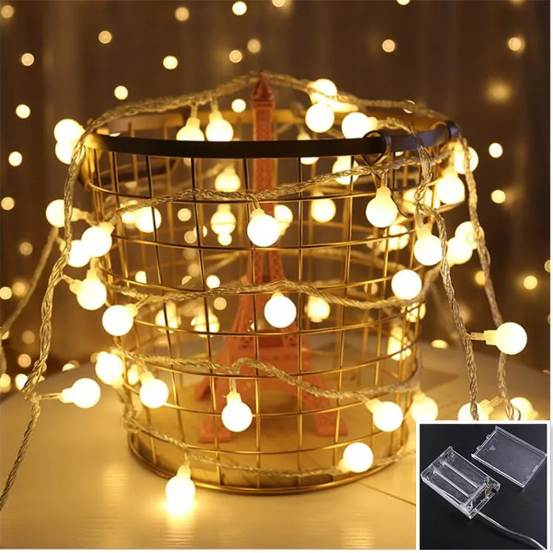 

3M LED Ball holiday String Light 20 LED lamps Fairy Night Lights For Christmas Tree Wedding Party home Decortion Garland Xmas