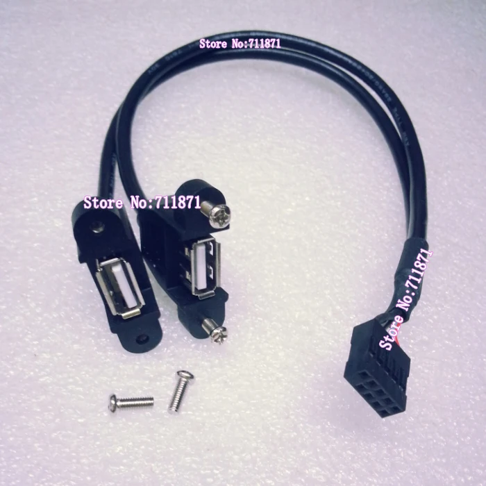 Фиксированный USB-кабель с отверстием для винта материнская плата компьютера