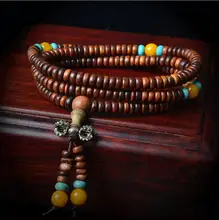 Hot!Vintage Natural Wood Beads Stretch Wooden Bracelet&Bangle Men handmade 216 Buddha Bracelets & Bangle LQ