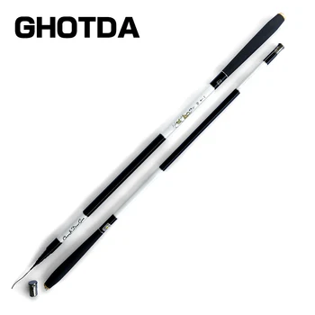 

GHOTDA Portable Telescopic Stream Rod Carbon Fiber Hand Fishing Rod Pole 3.6/4.5/5.4/6.3/7.2M