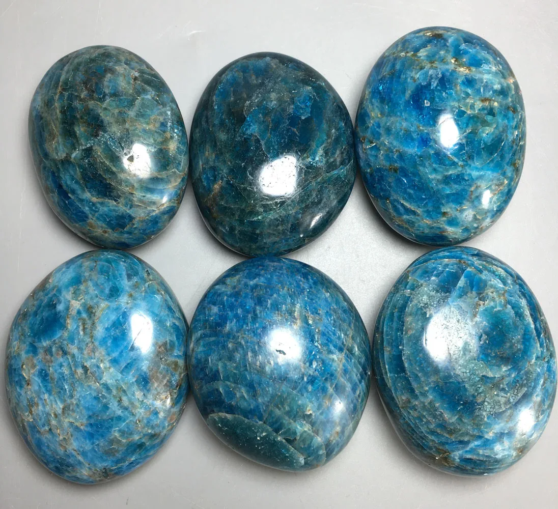 

1106g 6pcs Raw NATURAL Apatite QUARTZ CRYSTAL HEALING mineral
