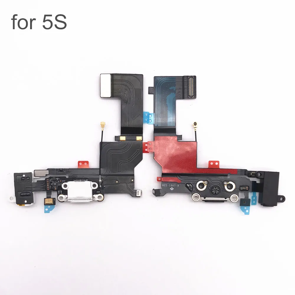 AYJ 10pcs USB Charger Dock Connector Headphone Audio Jack Parts for iPhone 6 6G 6Plus 5 5 6S 7 8 Plus Charging Port Flex Cable