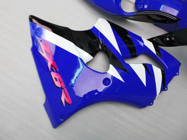 ZX6R personalizado kits de carenagem integral para KAWASAKI Ninja 1998 1999 motocicleta carenagens set ZX 6R ZX636 98 99 azul corpo peças de reparo 5