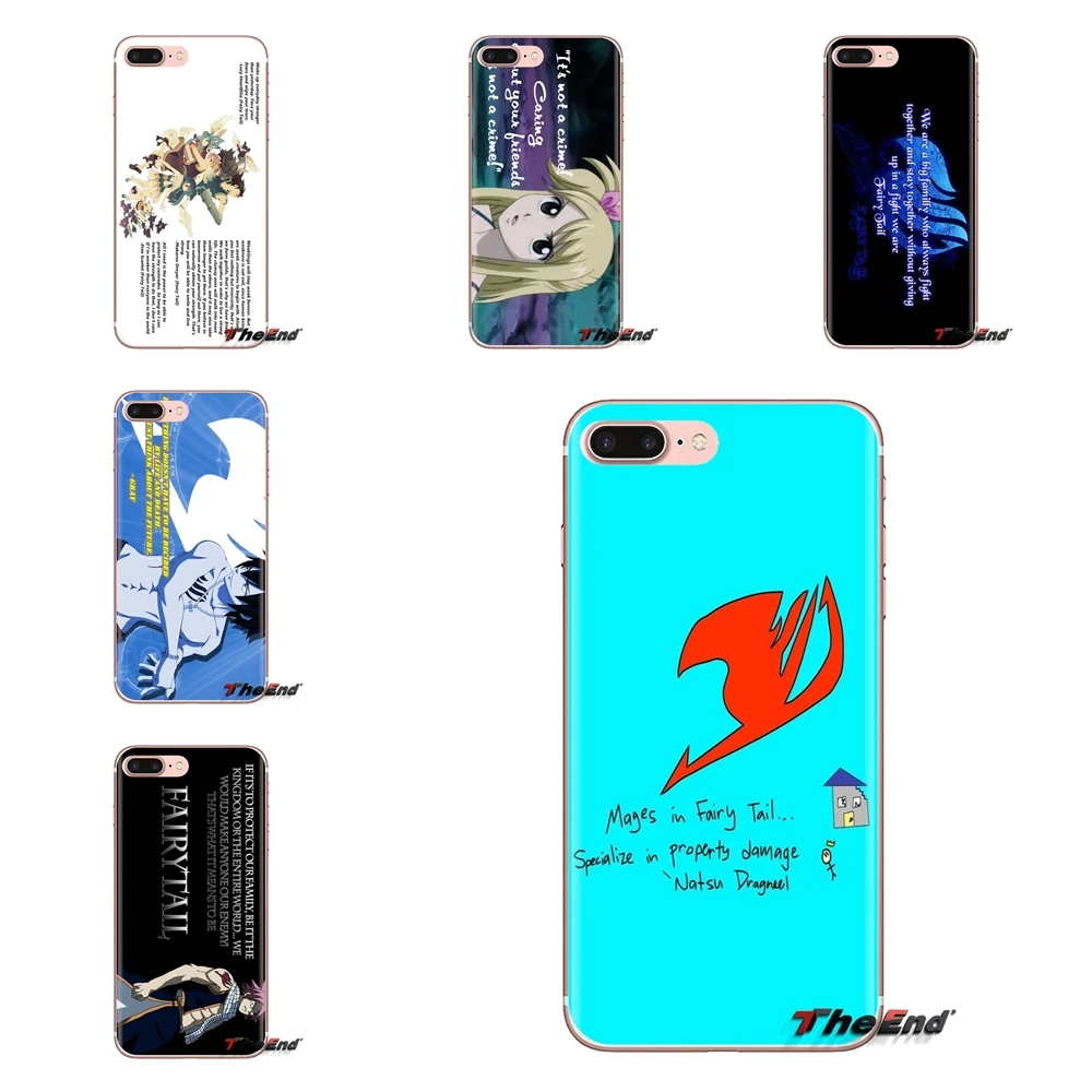 Мягкий силиконовый чехол японского аниме fairy tail qoutes для Xiaomi Mi4 Mi5 Mi5S Mi6 Mi A1 A2 5X 6X 8 9 Lite