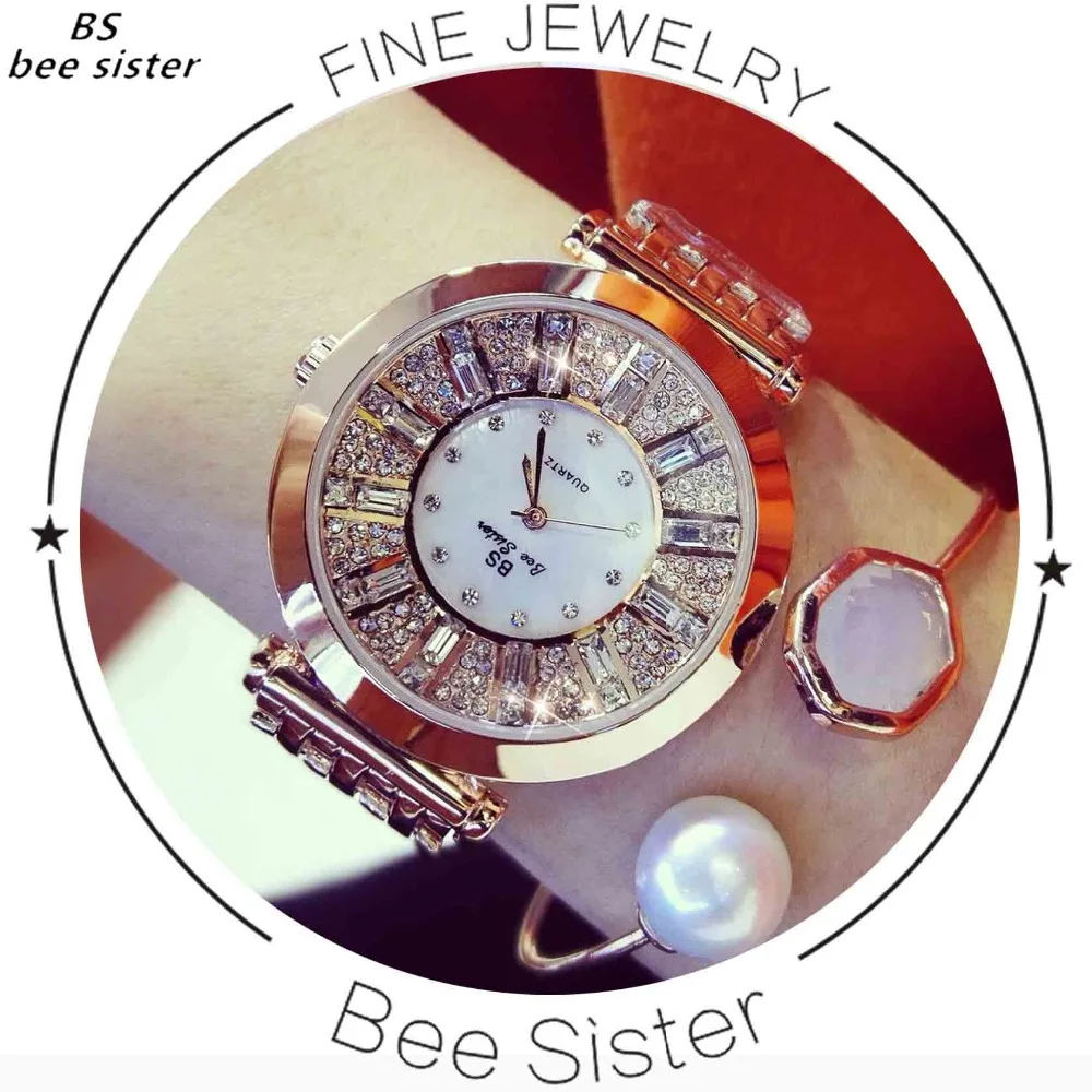 Часы наручные BS женские кварцевые с керамическим браслетом брендовые винтажные
