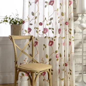 

European water soluble embroidered curtain finished half of the living room bedroom finished curtain custom cloth