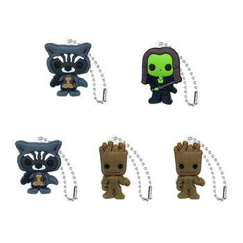 

5PCS Guardians Key Rings Accessories DIY Cartoon Key Chains Pendant Fit For Bag Xmas Gifts