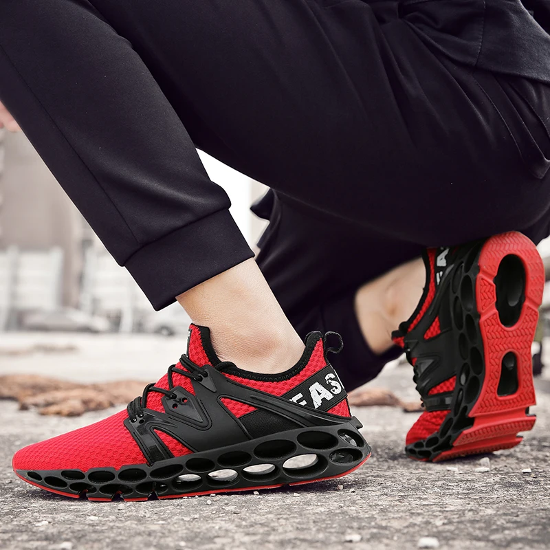 

Breathable Men Sneakers Male Shoes Adult Red Black Hot Selling Sport Shoes Men Running Shoe Trend Training Man Spingblades Shoes