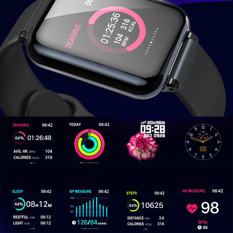 Maxinrytec B57 Смарт часы фитнес трекер шаги Smartwatch Браслет трекера физической